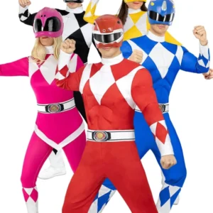 Power Rangers™ Gruppenkostüm Erwachense