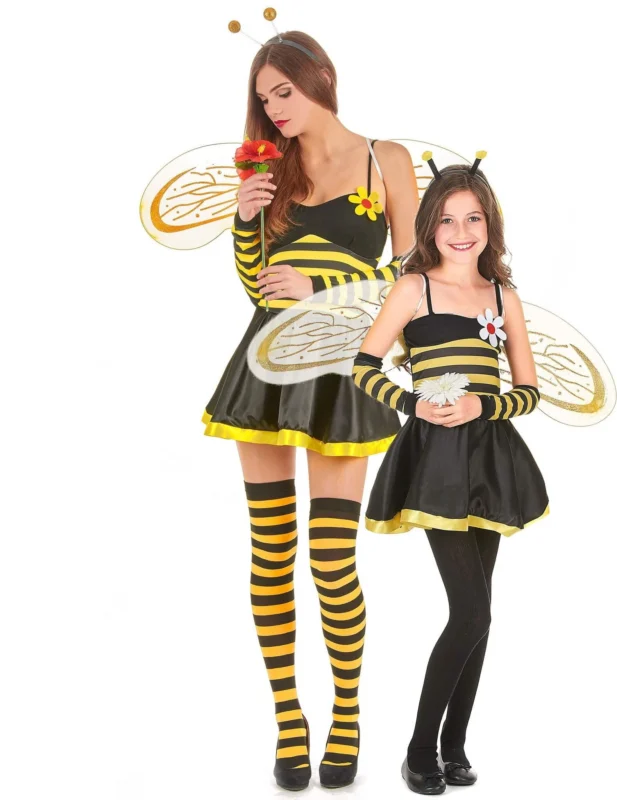 Bienen Paarkkostüm für Mutter-Tochter