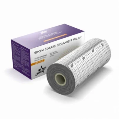 Unistar Skin Care Soaker Film – 10 m x 15 cm | Professionelle Tattoo Verbandrolle