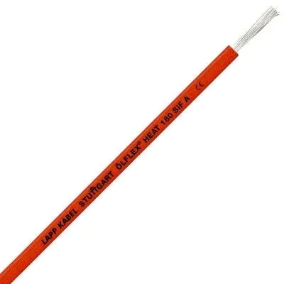 Lapp Kabel&Leitung - Energiekabel >= 1 kV, für feste Verlegung ÖLFLEX HEAT 180 SiF A 1249502/100 1x0,5 GNYE − 100 Meter