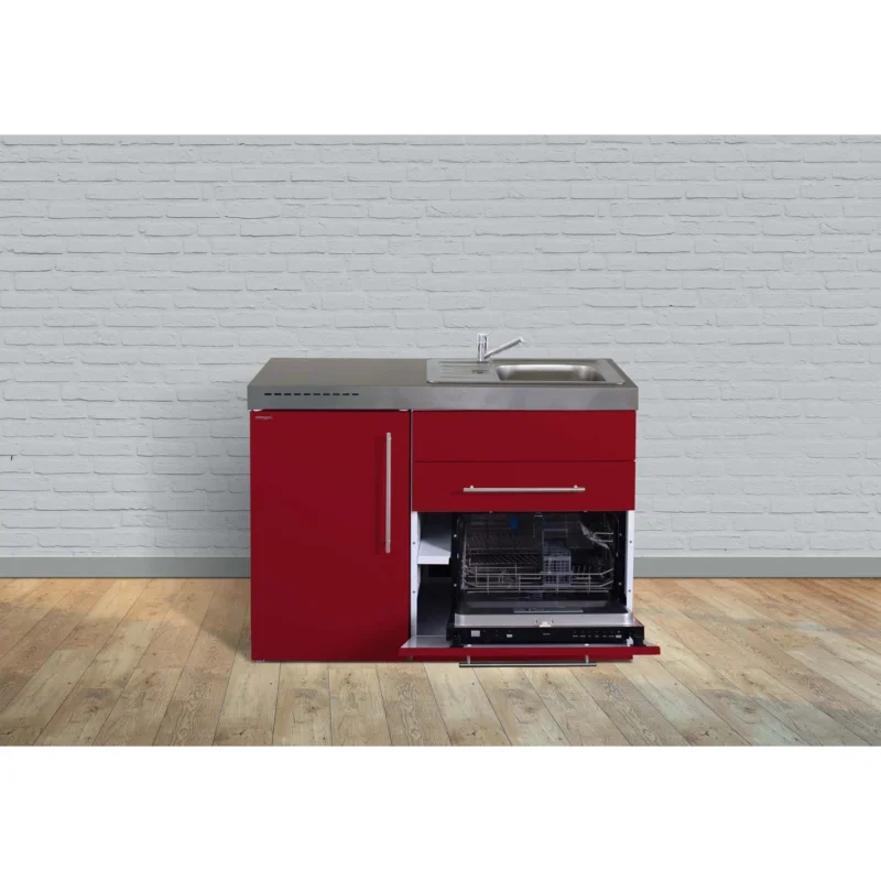 Stengel - Mini-Küche Miniküche Premiumline MPGSBR120KSGSKSliBre Bordeauxrot