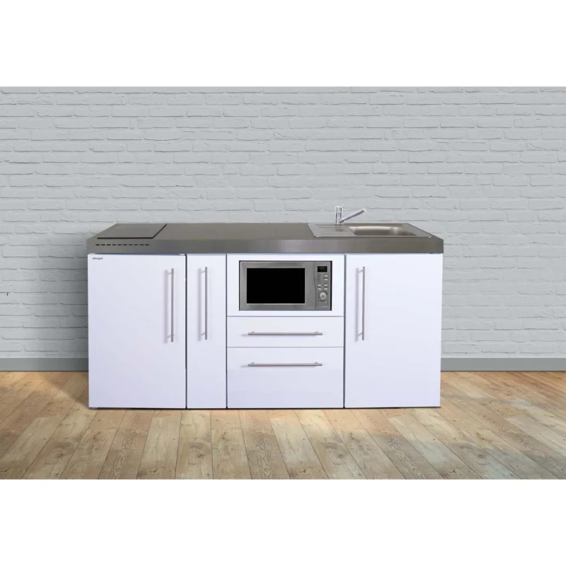 Stengel - Mini-Küche Miniküche Premiumline MPMES180AMWIKFlBr2Sn Edelstahl