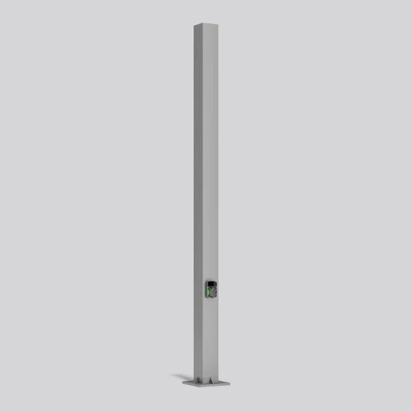 RZB - Ladestation E-Mobility Mast mit Wallbox 811433 2x22kW, silber