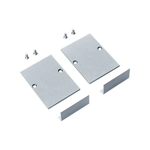 Zumtobel Group - Mechanisches Zubehör/Ersatzteile für Leuchten Endkappenset SLOIN slim #22172560 silber
