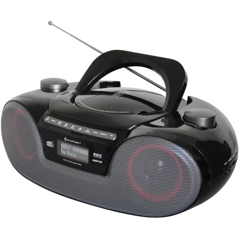 Soundmaster - Lautsprecher DAB+Boombox SCD8300SW sw CD/MP3,USB,Kassette
