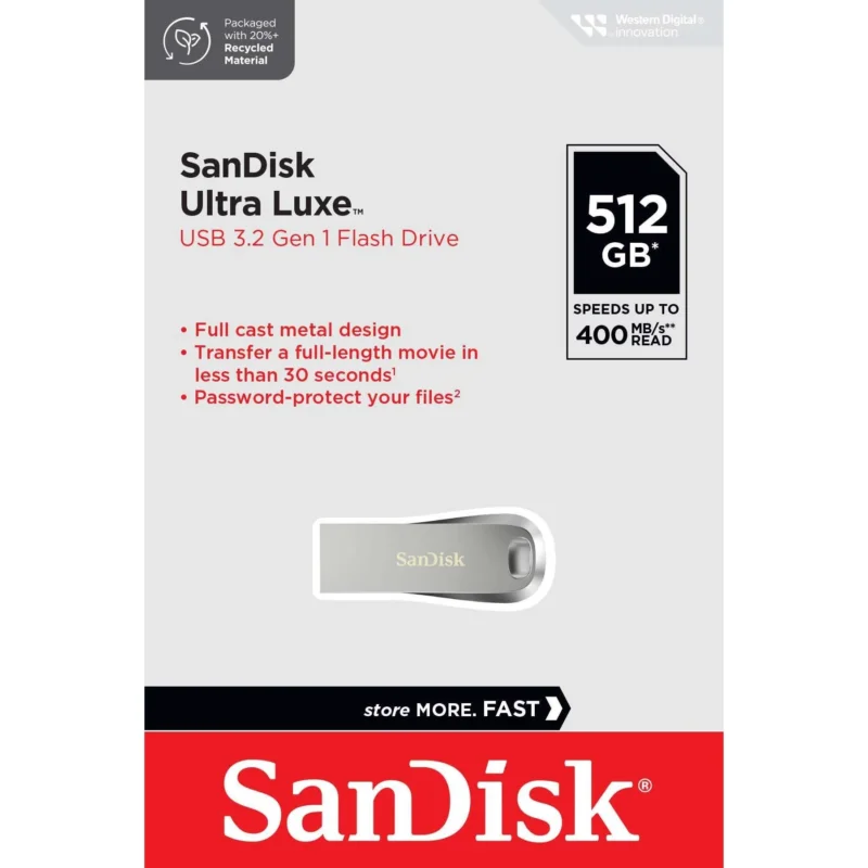 Sandisk - Speichermedium digital USB 3.1 Stick 512GB SDCZ74-512G-G46 Sandisk,Ultra Luxe