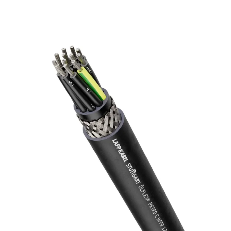 Lapp Kabel&Leitung - Energiekabel >= 1 kV, für ortsveränderlichen Einsatz ÖLFLEX PETRO C HFFR 0023272/500 5G10 BK − 500 Meter