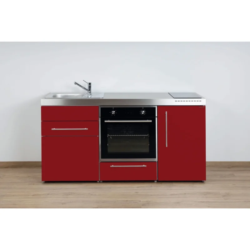 Stengel - Mini-Küche Miniküche Premiumline MPBBR170KSIKFreBliS Bordeauxrot