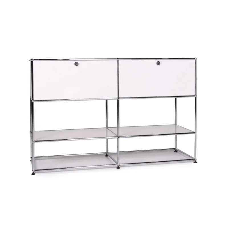 USM Haller Metall Sideboard Weiß Regal Büromöbel #10419