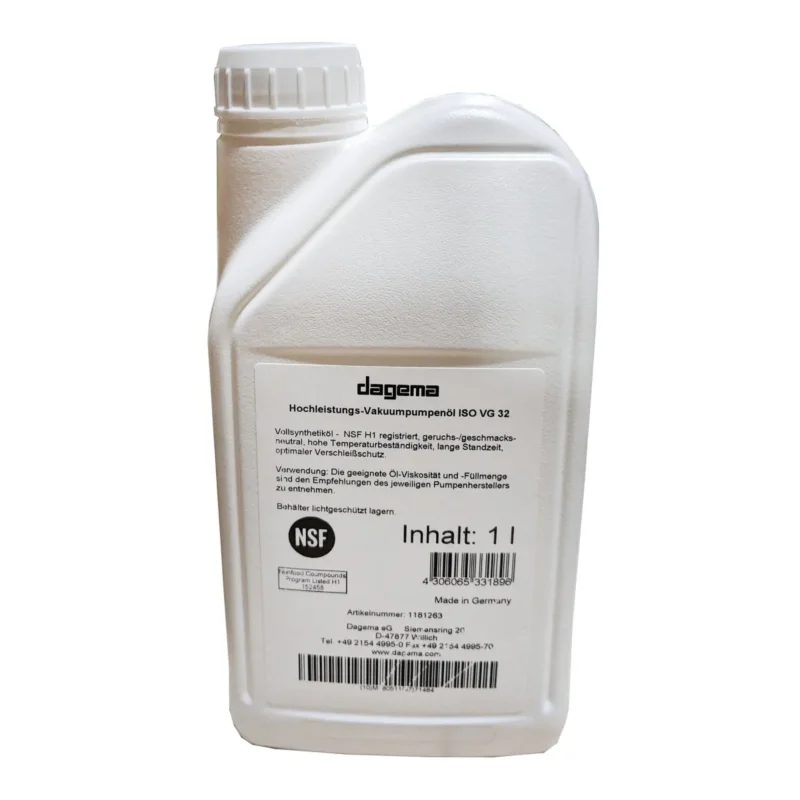 Vakuumpumpenöl ISO VG32 1Liter für Pumpen bis 21 cbm - Salmgastro Onlineshop-0932010-Dagema-