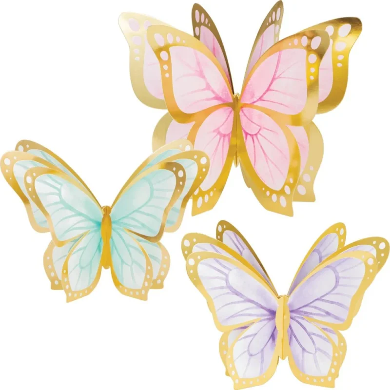 Vlinder Tafeldecoratie 3st van Creative Converting koop je bij Partywinkel