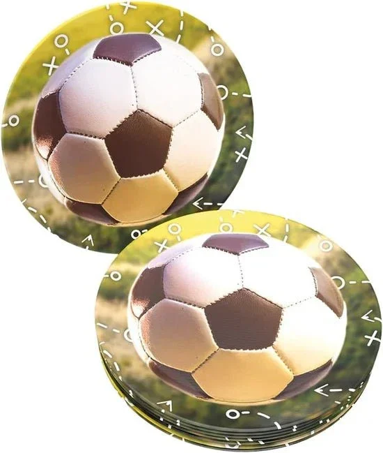 Voetbal Borden Realistich 23cm 8st van VDV Benefit koop je bij Partywinkel