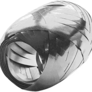 Zilveren Lint 5Mm Metallic 20m van Haza Witbaard koop je bij Partywinkel