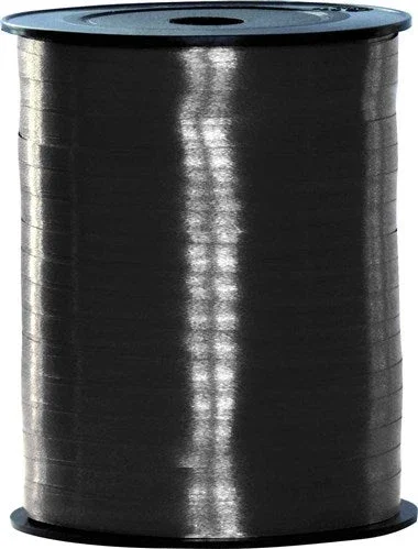 Zwart Lint 5Mm Metallic 500m van Haza Witbaard koop je bij Partywinkel